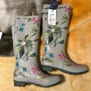 Joules Floral Print Rain Boots